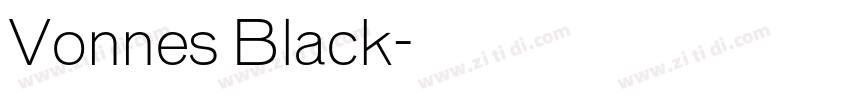 Vonnes Black字体转换